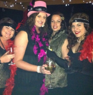 Photo sent in with this review: Burlesque in a Champagne Glass Hens Night