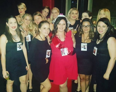 Photo sent in with this review: Cheeky Champers Life Drawing Hens Night