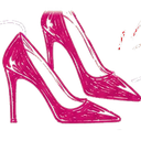 Pink high heels