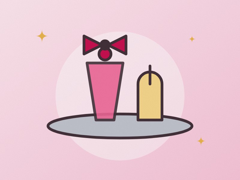 Illustration: a bow tie and cocktails on a silver tray