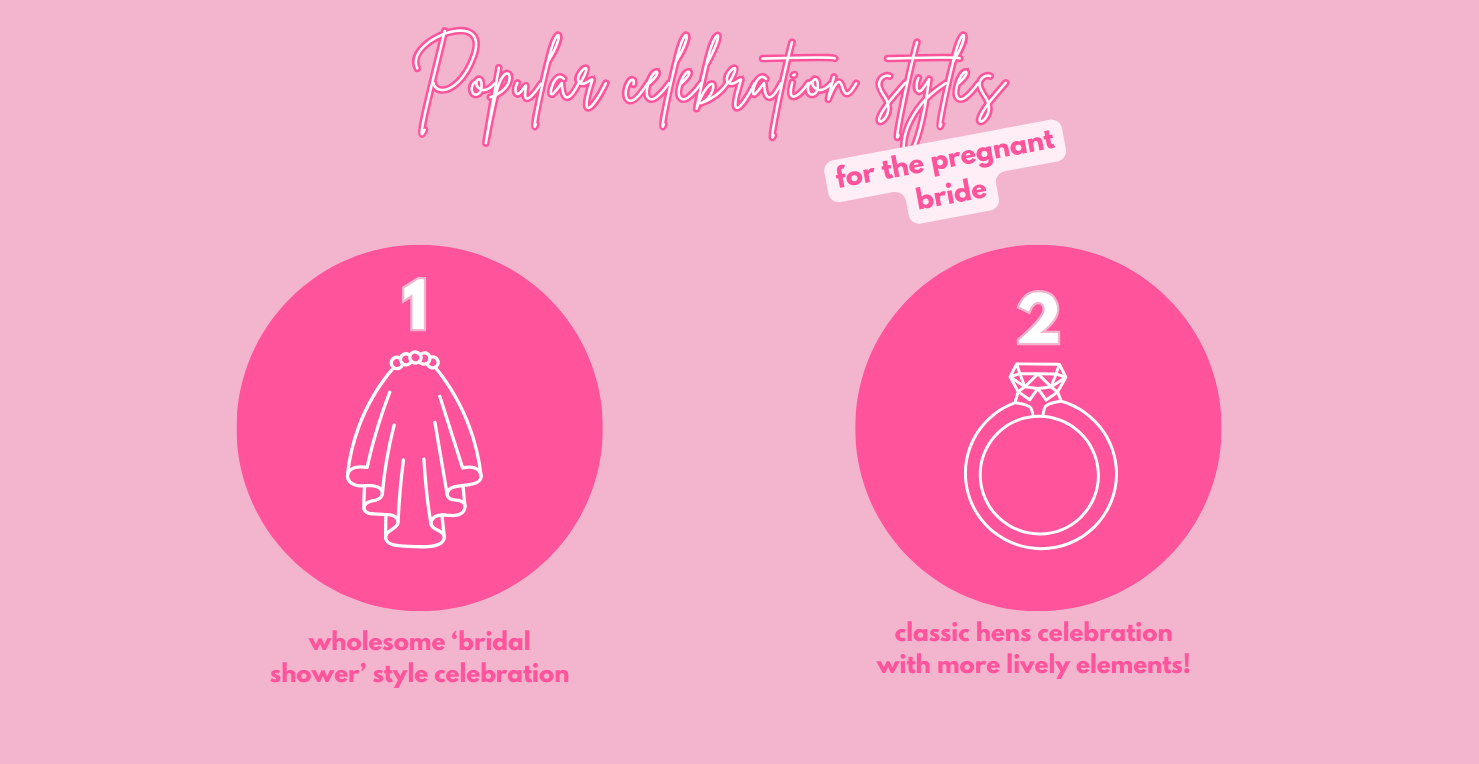 types of pregnant hens parties