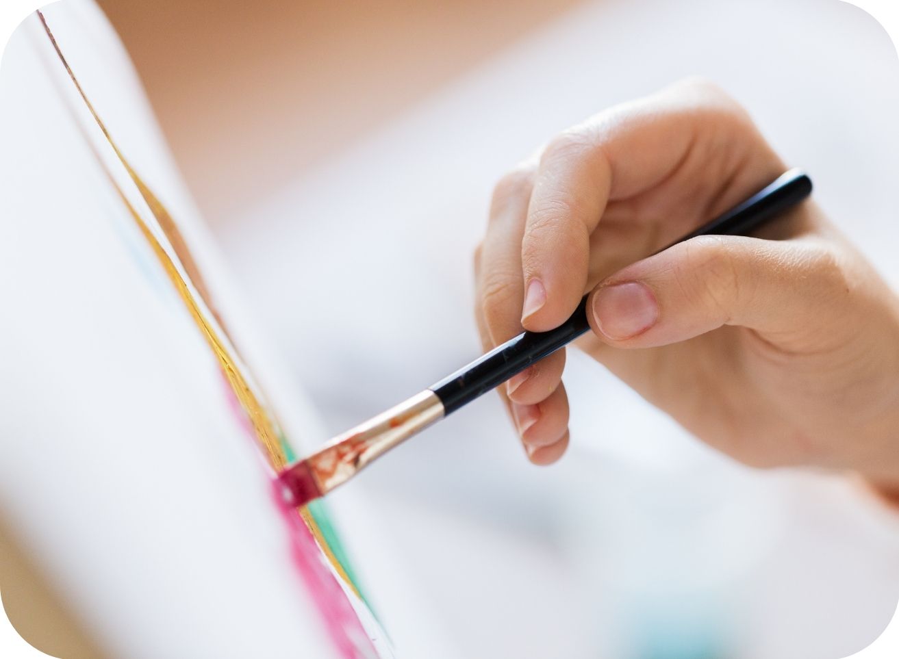 Hand painting on canvas