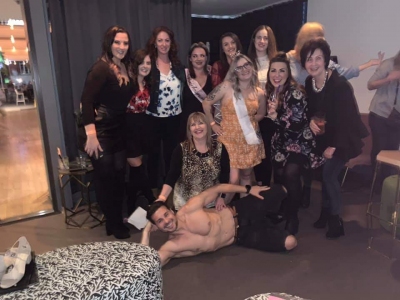 Bec's hens group celebrating together, from Molly's own photos